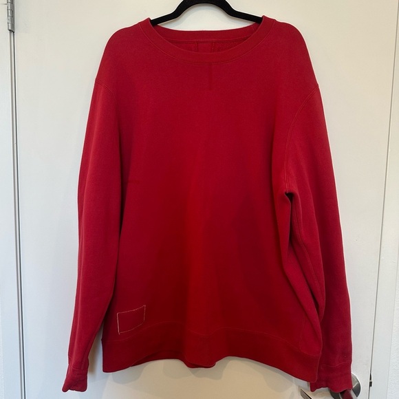 Ovadia & Sons Red Dune Inside Out Sweatshirt Mens Crew Neck Sweatshirt Size XL - Picture 9 of 14